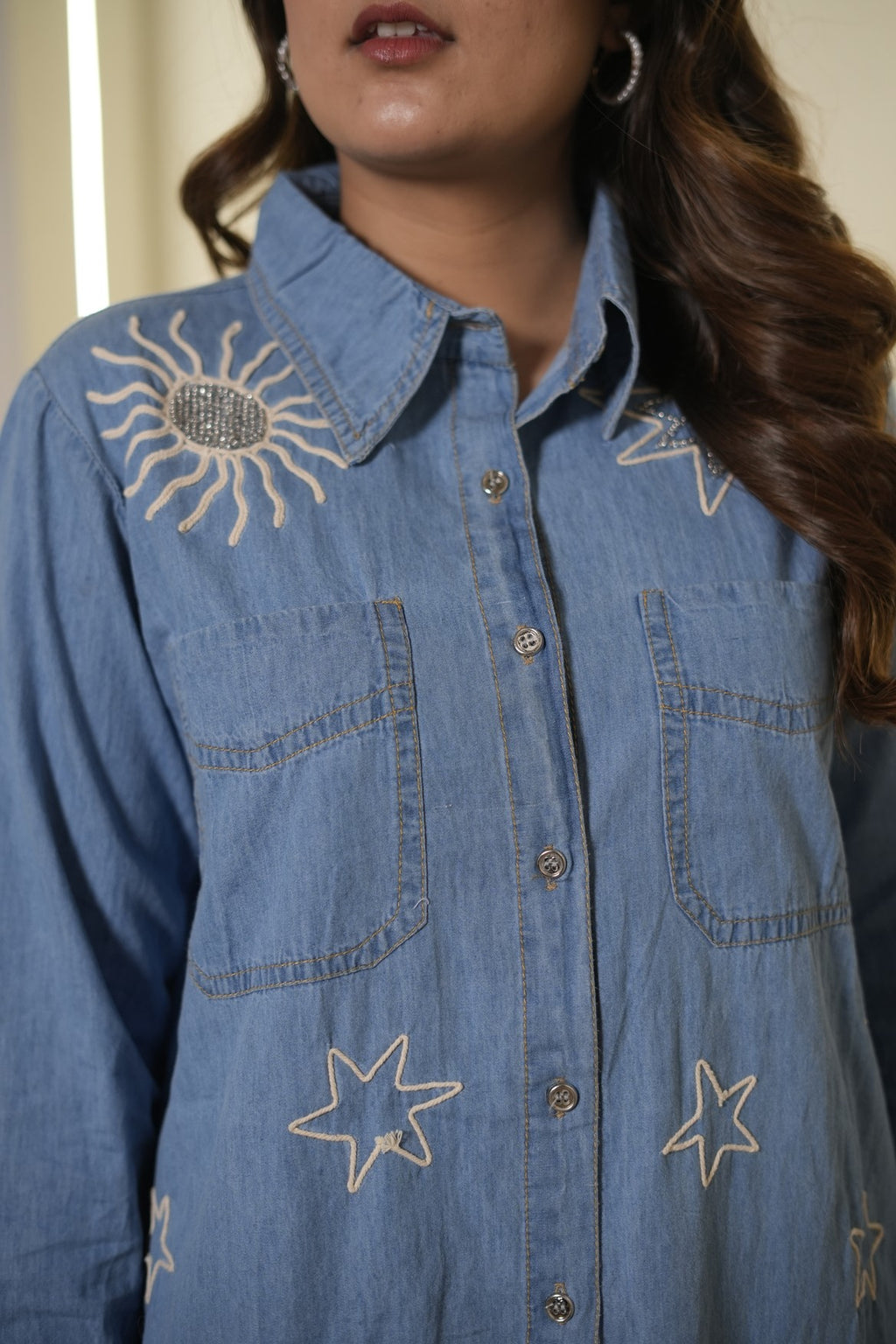 Blue Denim Star Co-Ord Set