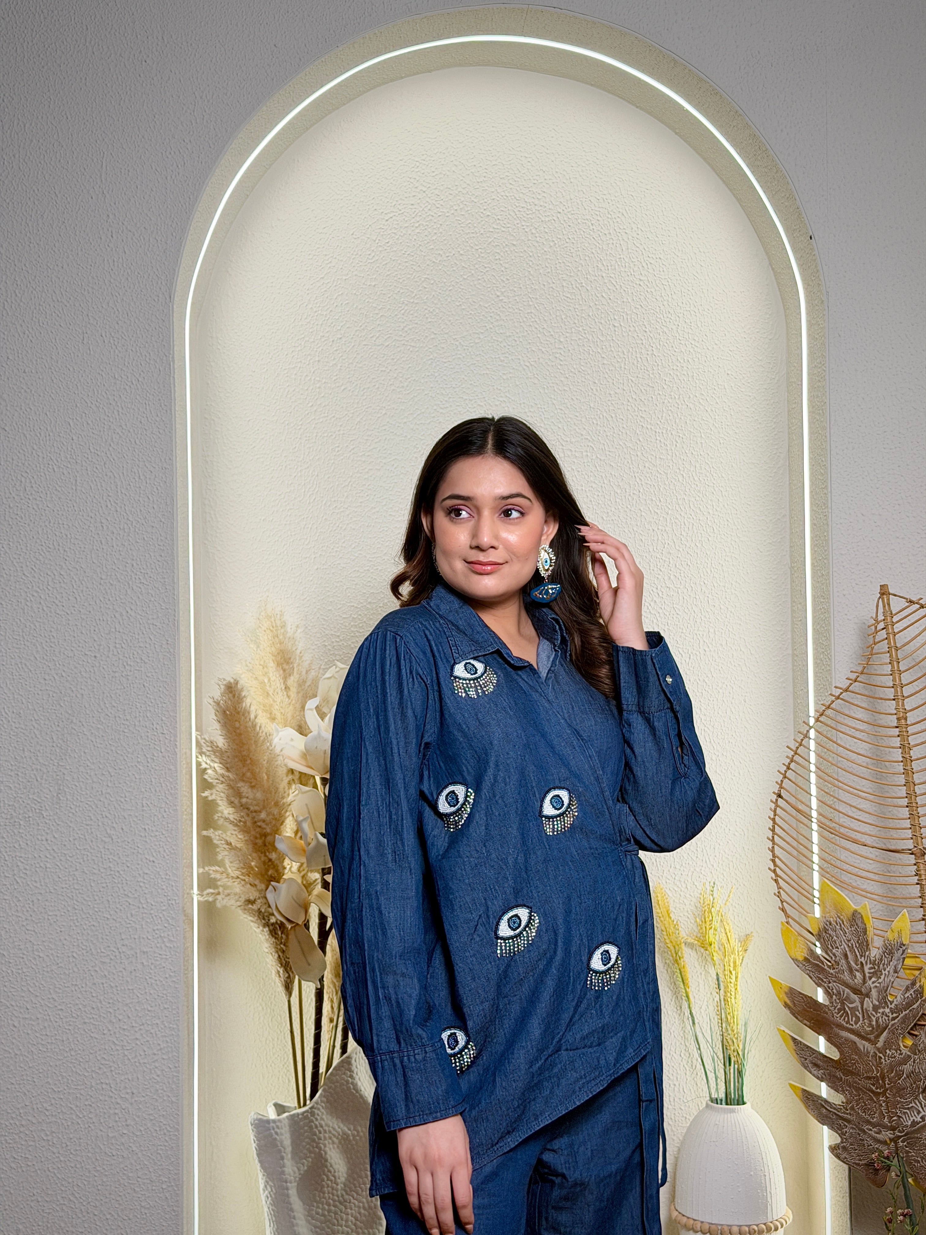 Evil Eye Denim Ensemble Co-Ord Set