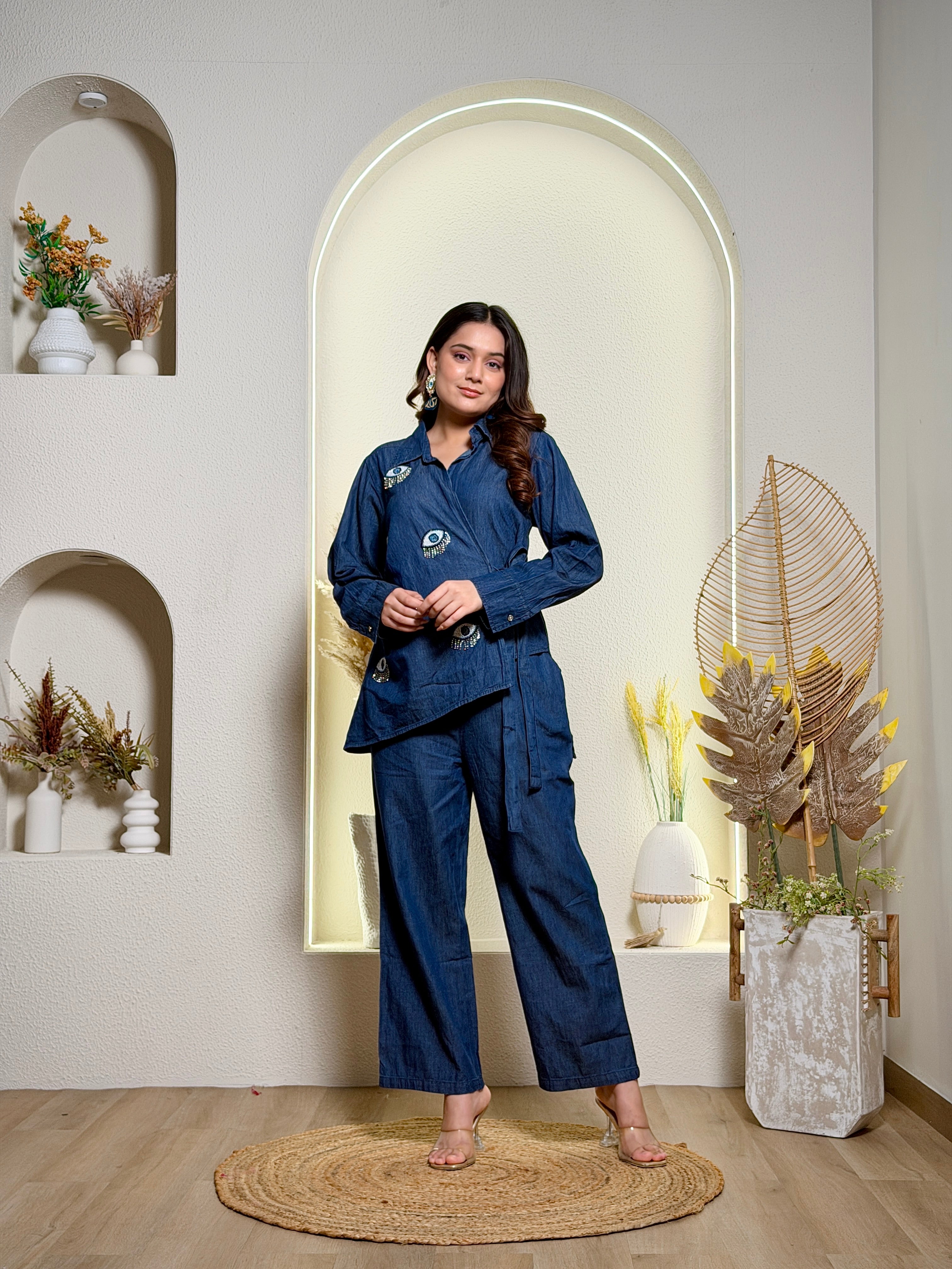 Evil Eye Denim Ensemble Co-Ord Set