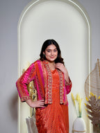 Bandhej Fusion Dhoti Ensemble