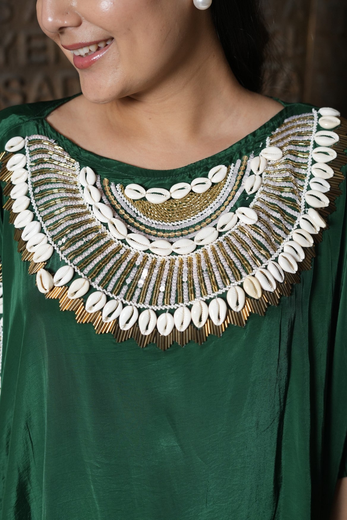 Royal Embroidered Kaftan Co-ord Set