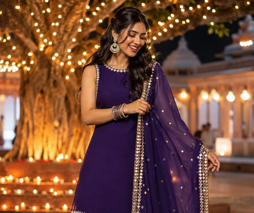 BUTTA EMBROIDERED ANARKALI